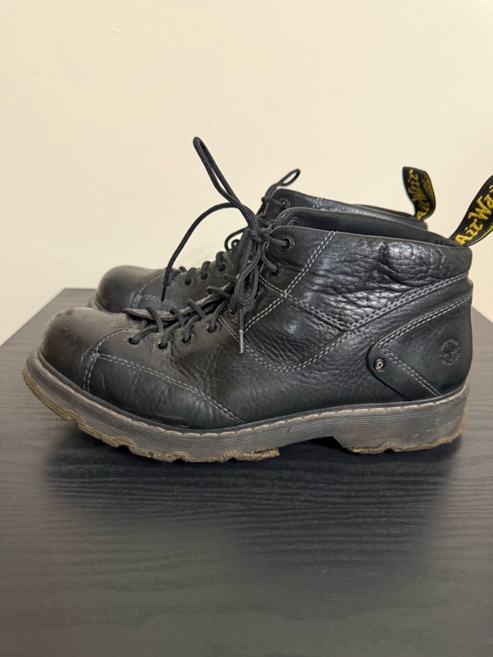 Doc Martens Vintage Grunge Air Wair Cecil Unisex Lace Up Boots Black US 11 Mens - Picture 4 of 8